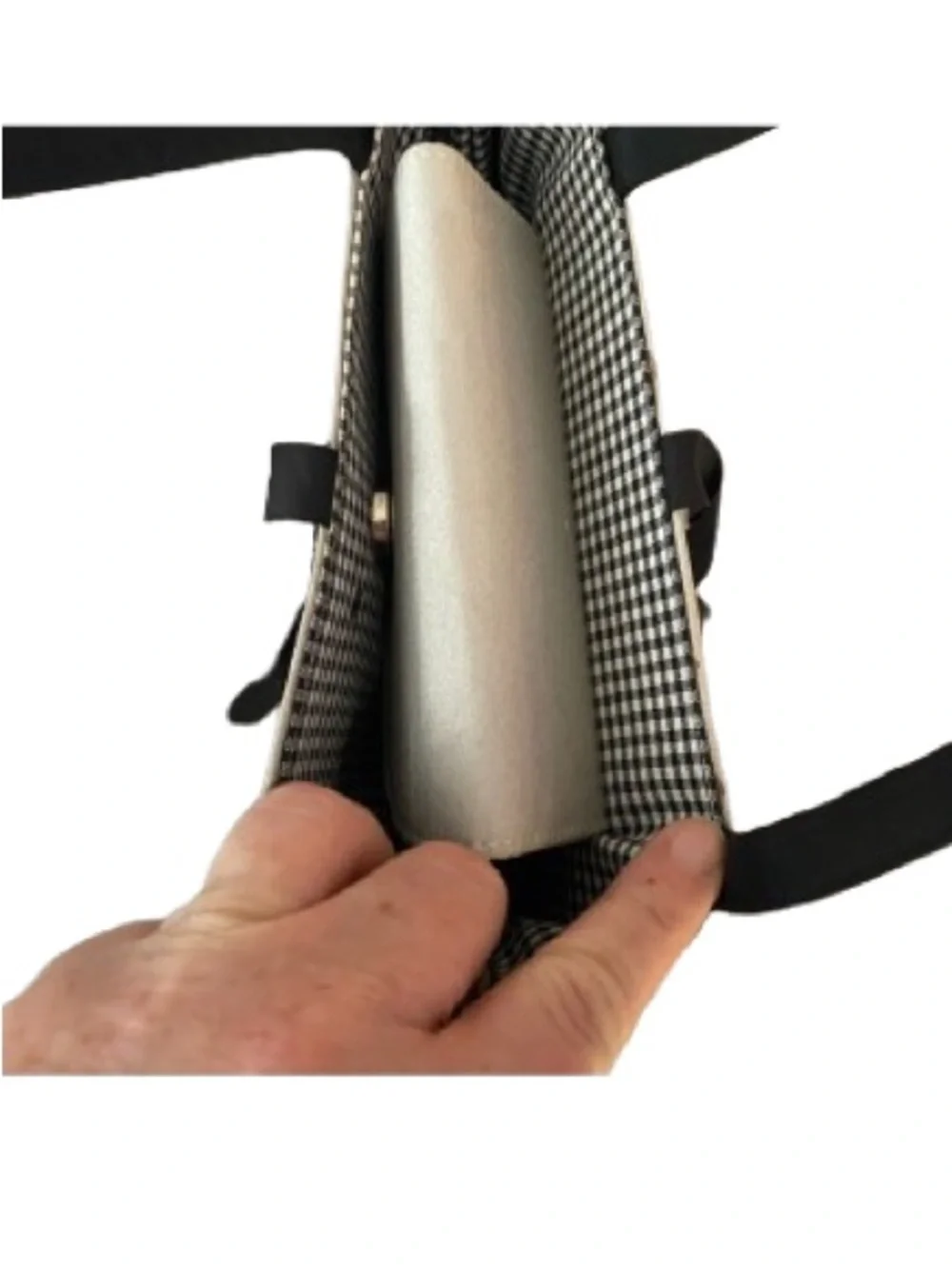 Kate Spade Sawyer Street Francis Ribbon-Bow, Canvas Colorblock Tote- Grey/Black